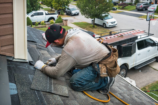 Professional Roof Inspection technician working in Warren, MA